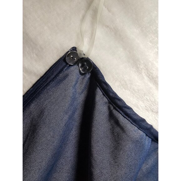 Belma Plus Denim One Shoulder Jumpsuit - Drk Blue - SZ 1X - Picture 9 of 12